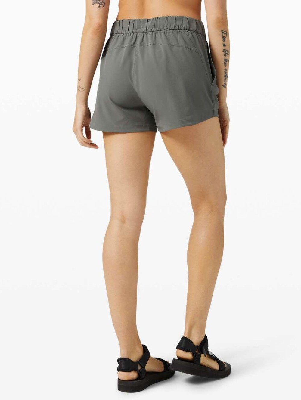 Lululemon Stroll at Sundown Short 3" Grey Sage In Size 6